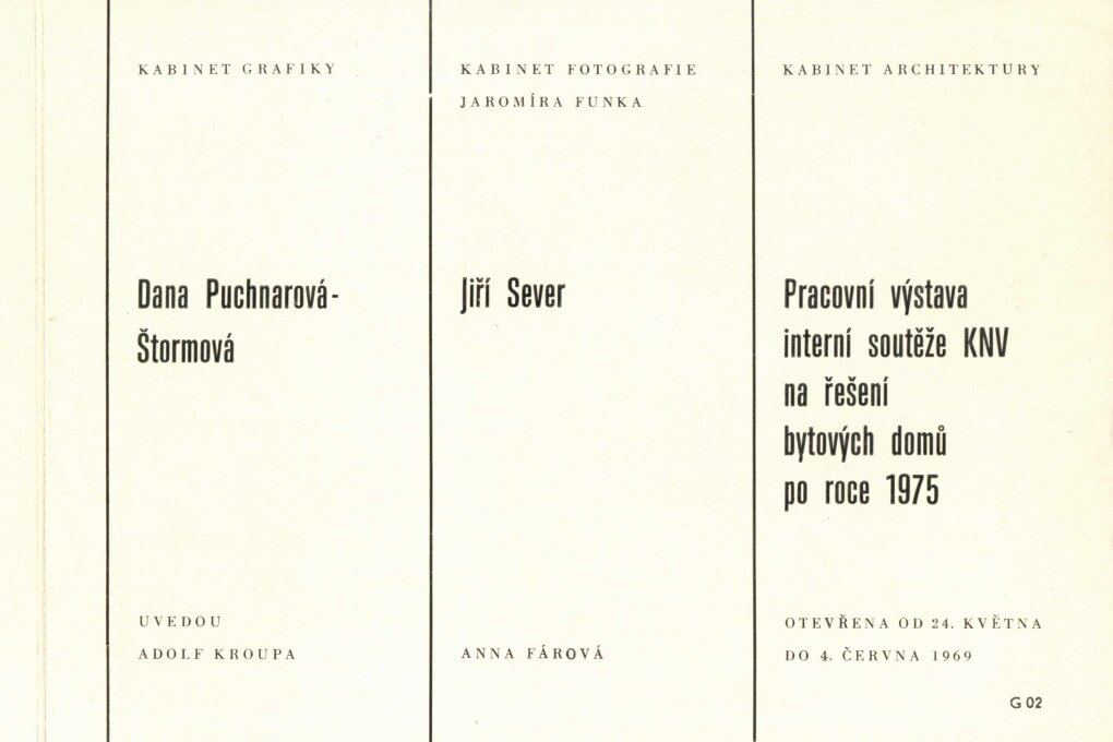 Pracovní výstava interní soutěže KNV na řešení bytových domů po roce 1975